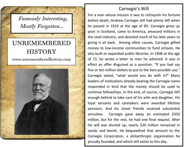 Carnegie'sWill